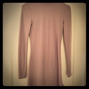 Lavendar turtleneck tshirt dress